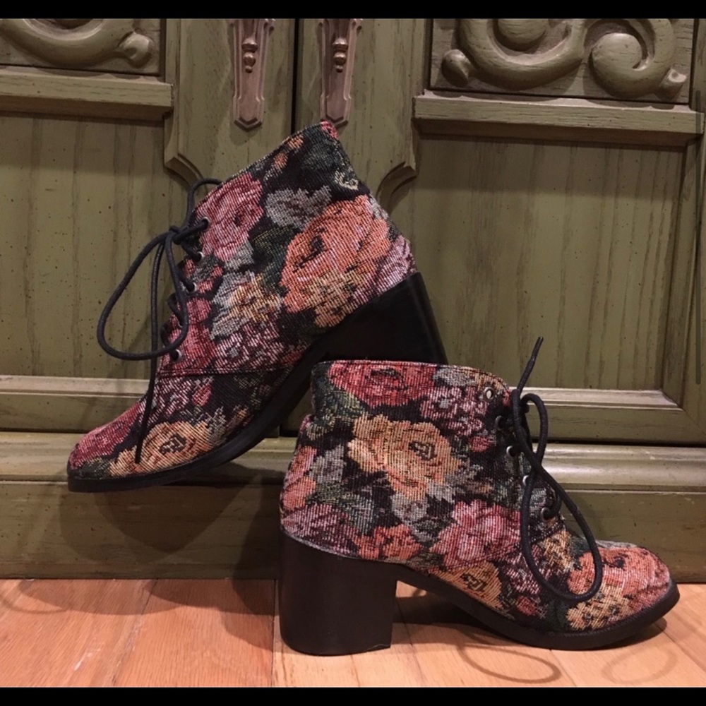 Tapestry booties